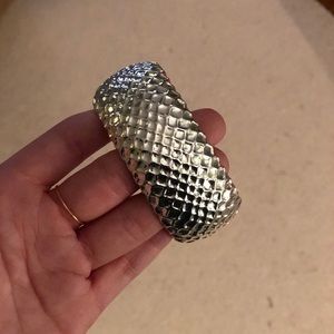 Bauble Bar chunky silver bangle
